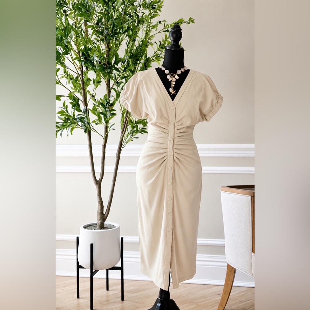 Steve Madden Off-White Midi Dress – Size 0